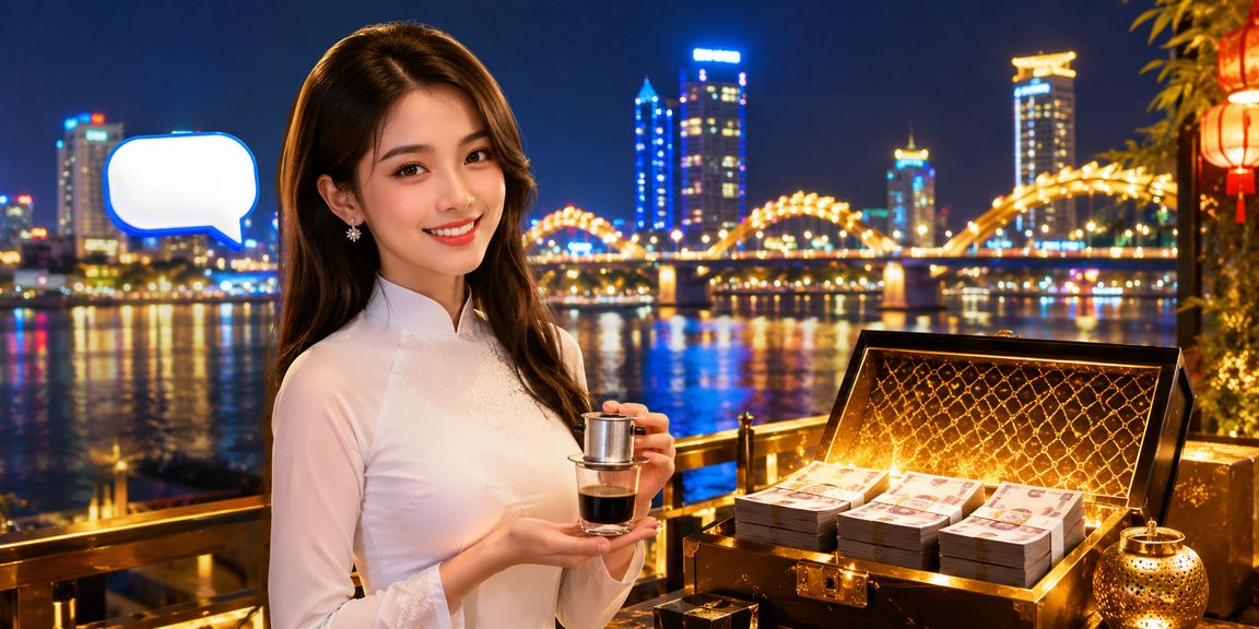Cảnh biển Đà Nẵng về đêm với thành viên VIP nhận thưởng bonus đặc biệt